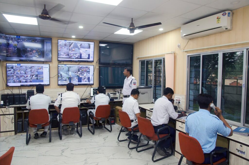 Traffic reforms & surveillance upgrade bidhannagar traffic control room new town action area 1 kolkata traffic police station pzm9jhq404